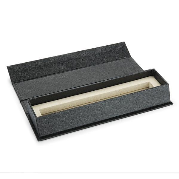 Black Paper Foldable Pen Case with Magnetic Catch